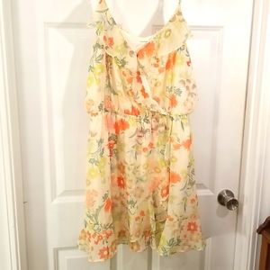 Maurice's floral print dress with ruffled detail